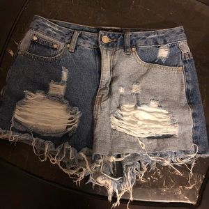 Denim shorts